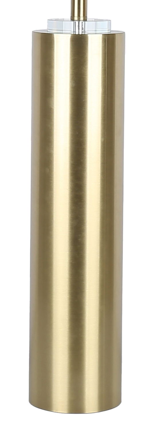 Aurora Column On/Off Touch, USB Charging, Metal & Crystal Table Lamp (Set of 2) - Soft Gold / Matte Black