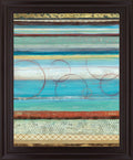 Azure Rhythm - 28" x 34" Framed Wall Art - Light Blue