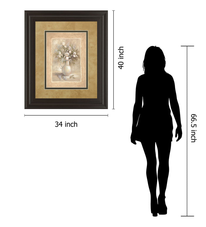Bounty I By Vivian Flasch - Framed Print Wall Art - Light Brown