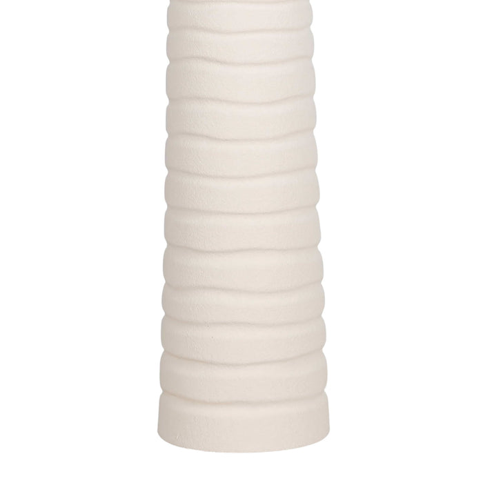 "Calming Flow" Ceramic Table Lamp (Set of 2) - Textured White