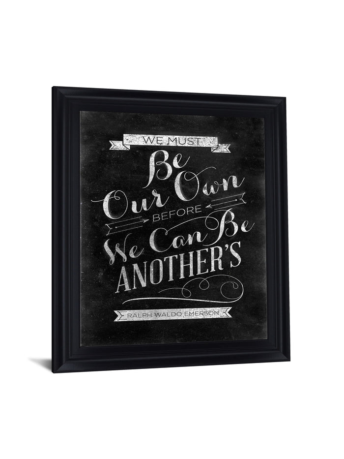 Chalked Whimsy - 28" x 34" Framed Wall Art - Black