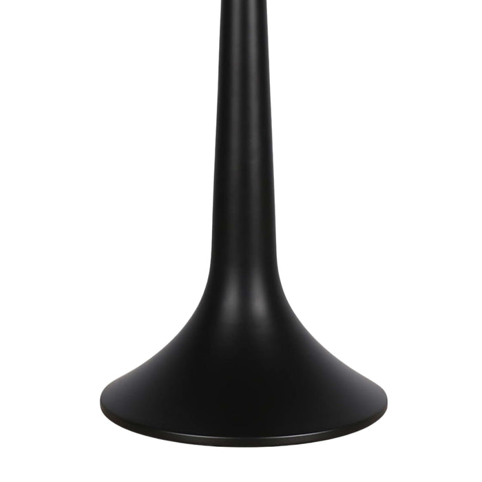 "Crystal Lattice Radiance" Metal And Crystal Table Lamp (Set of 2) - Matt Black / Clear Crystal