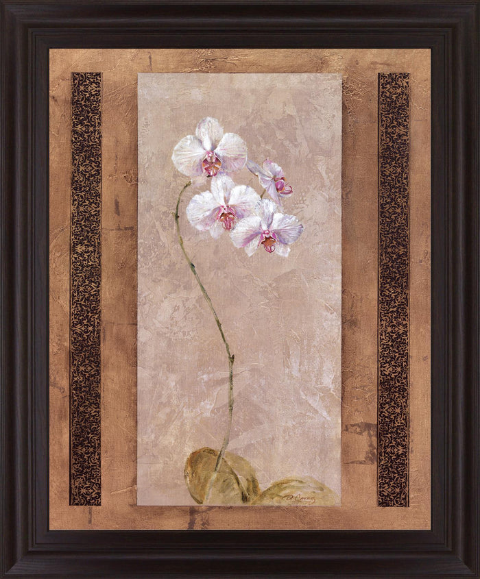 Delicate Stem - 28" x 34" Framed Wall Art - Beige
