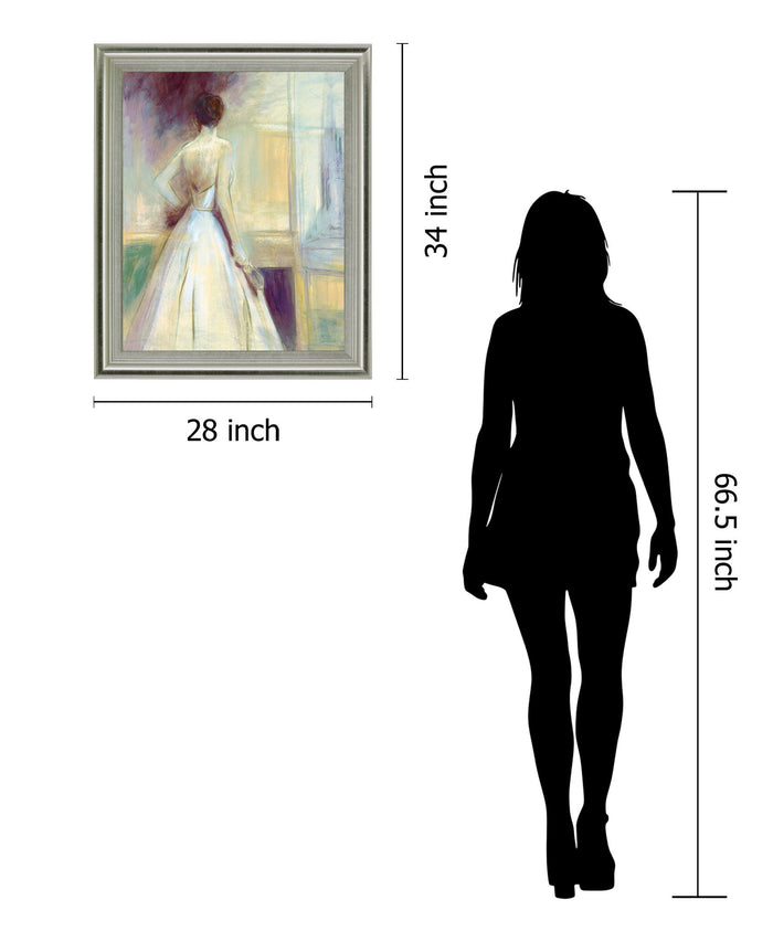 Evening Repose - 28" x 34" Framed Wall Art - Beige