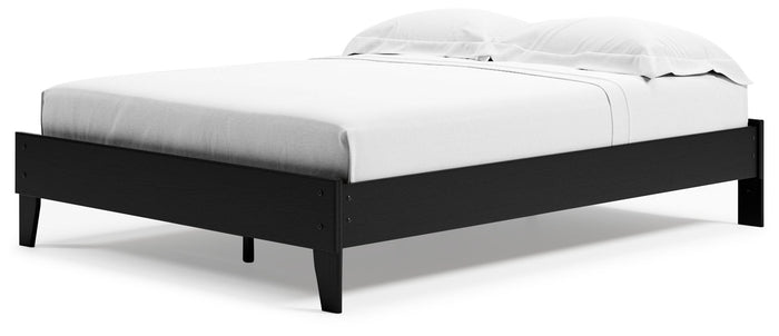Finch - Queen Platform Bed - Black