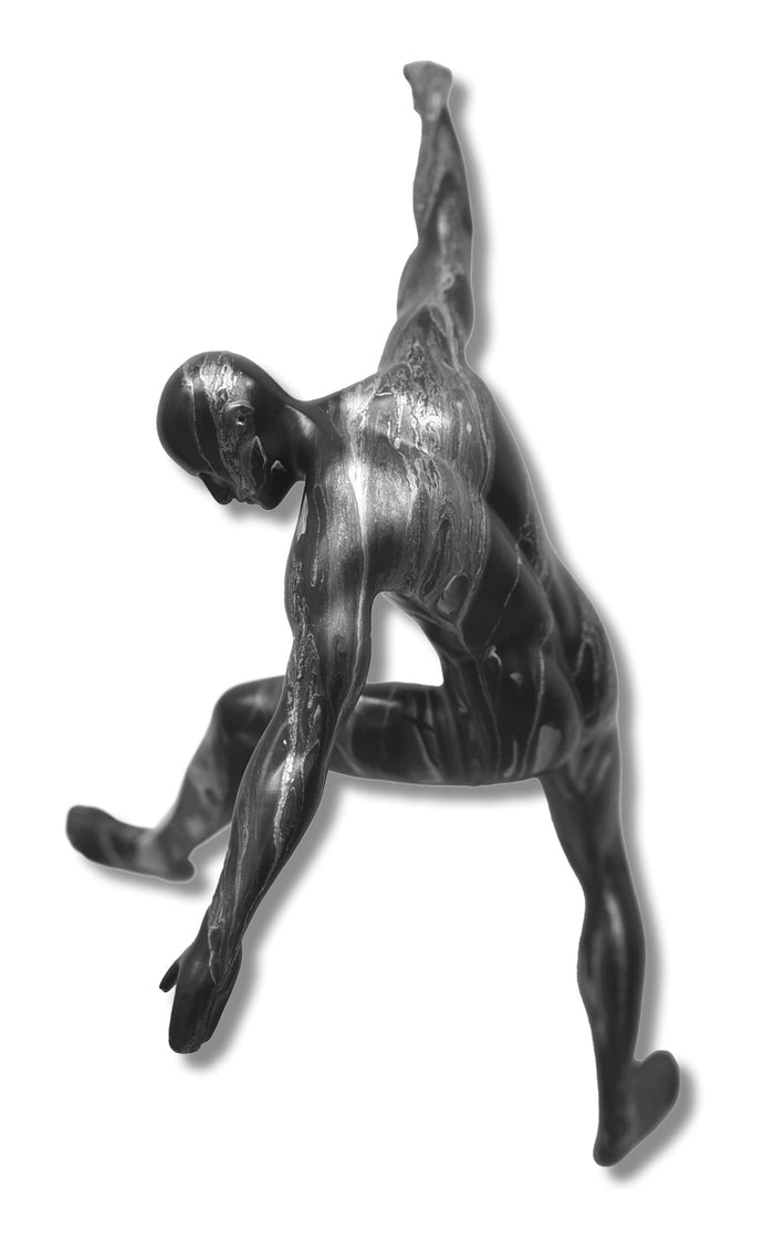Galactic Motion - 6" x 12" Sculpture - Black
