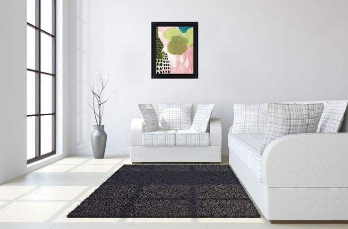Garden Whimsy - 28" x 34" Framed Wall Art - Green