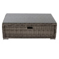 Glass Outdoor Coffee Table - Gray Mix