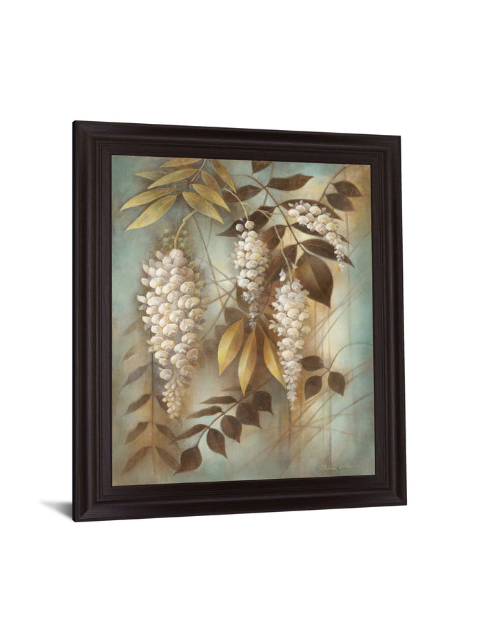Golden Cascade - 28" x 34" Framed Wall Art - Beige