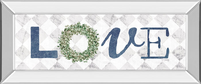 Love With Eucalyptus Wreath I By Marla Rae - Gray