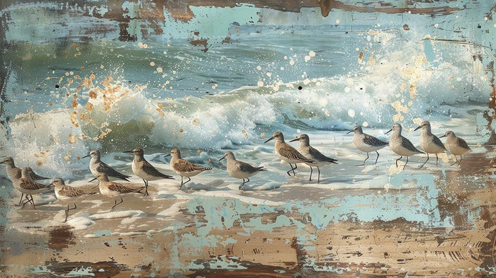 Mess On The Beach (Small) - Light Blue