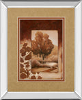 Mirrored Frame Fall Vignette I By Carol Robinson - Light Brown