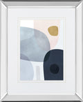 Monde II By Victoria Borges, Mirrored Frame - Gray