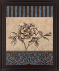 Muted Blossom Harmony - 28" x 34" Framed Wall Art - Beige