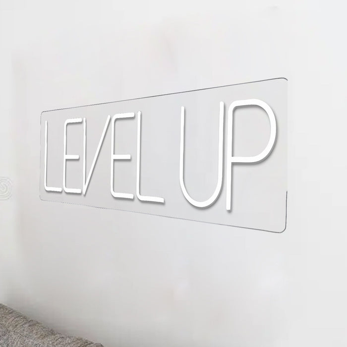 Neon Level Up - Dark Gray