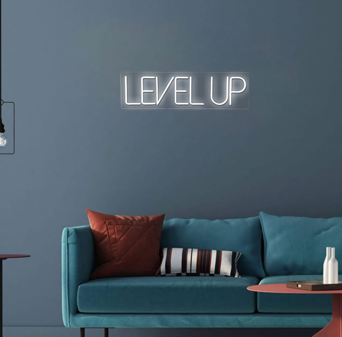 Neon Level Up - Dark Gray