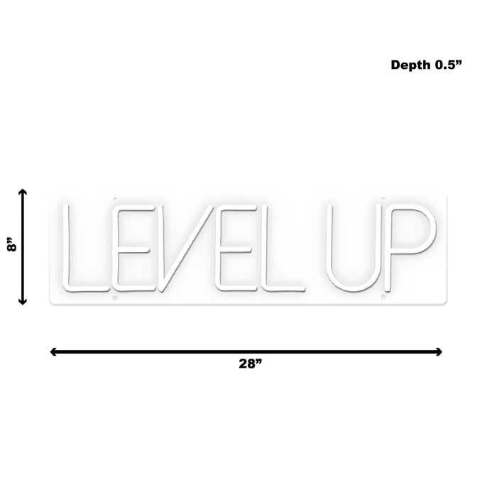 Neon Level Up - Dark Gray