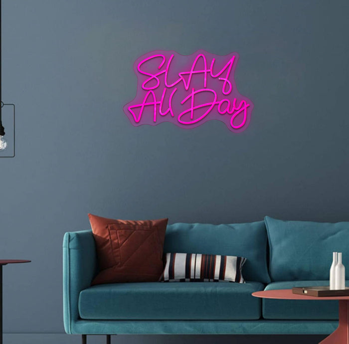 Neon Slay All Day - Pink