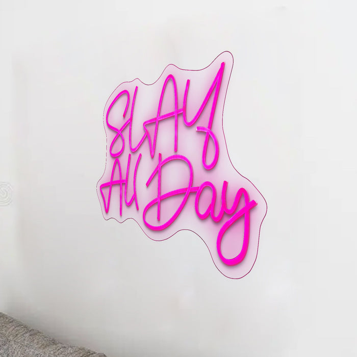 Neon Slay All Day - Pink
