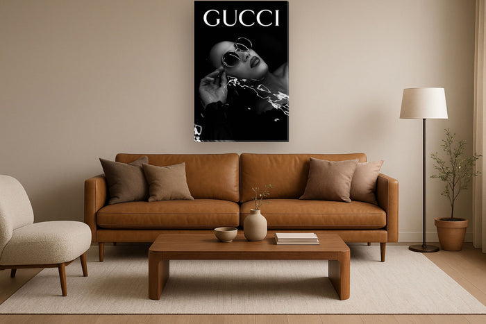 Noir Reflections - 32" x 48" Framed Wall Art - Black