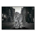 Noir Stroll - 28" x 40" Framed Wall Art - Black