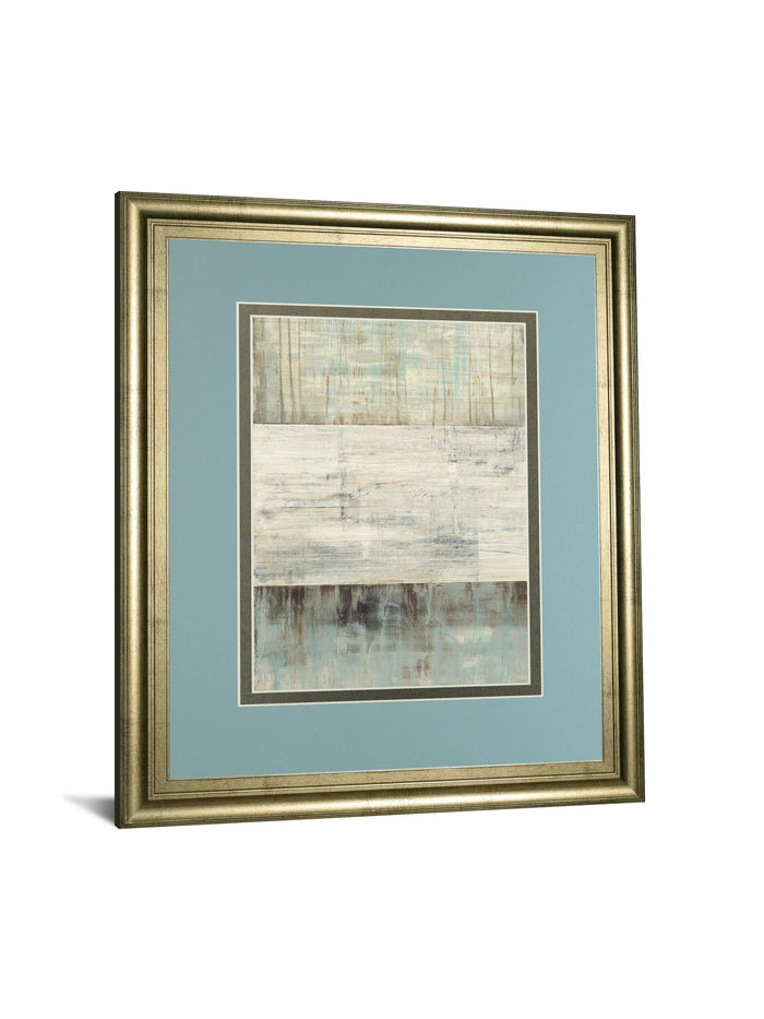 Of Fog & Snow By Heather Ross - Framed Print Wall Art - Light Blue