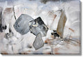 Onyx Drift - 39" x 59" Framed Wall Art - Gray