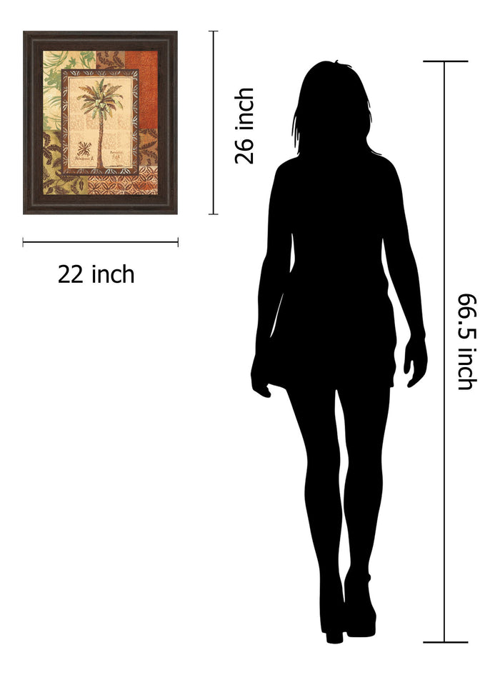 Palmaceae Il By Gregory Gorham - Framed Print Wall Art - Light Brown