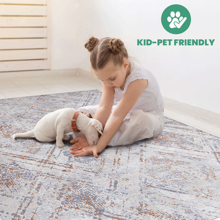 Payas - 5' X 7' Geometric Area Rug - Beige