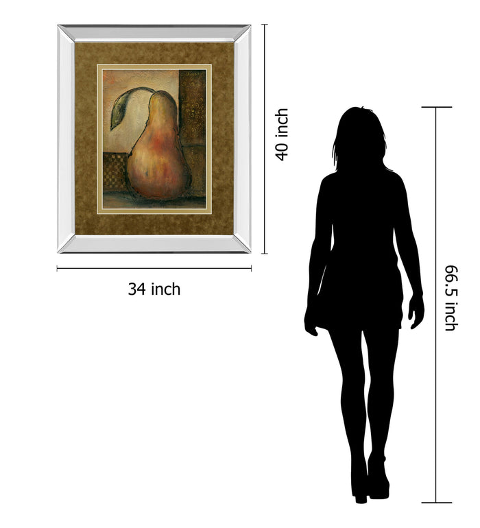 Peralicous Il By Joyce Combs - Mirror Framed Print Wall Art - Light Brown