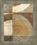 Rustic Arc Mosaic - 28" x 34" Framed Wall Art - Light Brown