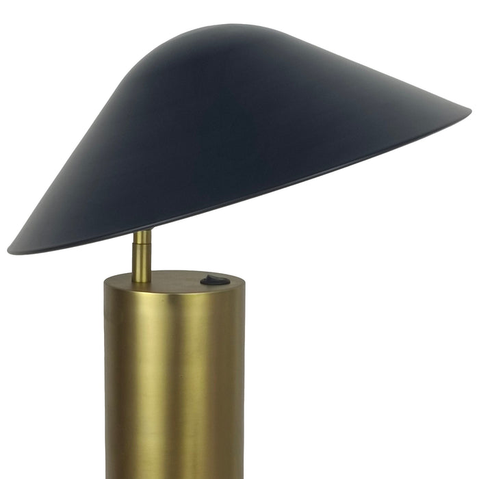 Sculpted Glow Metal Accent Lamp (Set of 2) - Brushed Gold / Matte Black