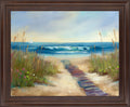 Seaside Breeze - 28" x 34" Framed Wall Art - Blue