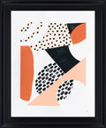 Terracotta Motion - 28" x 34" Framed Wall Art - Orange