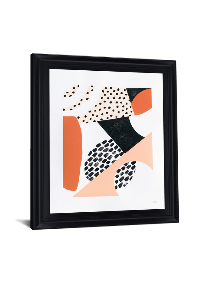 Terracotta Motion - 28" x 34" Framed Wall Art - Orange