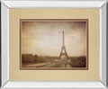 Tour De Eiffel By H. Jacks - Mirror Framed Print Wall Art - Light Brown