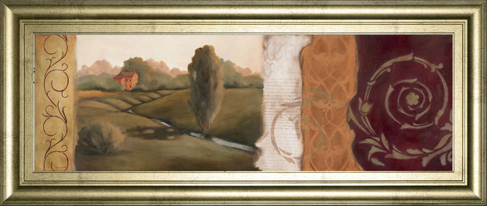 Tuscan Scene II - Framed Print Wall Art - Light Brown