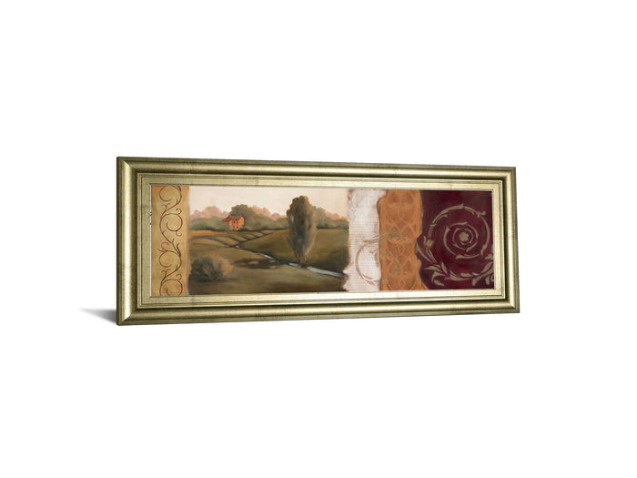 Tuscan Scene II - Framed Print Wall Art - Light Brown