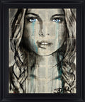 Vision - 28" x 34" Framed Wall Art - Dark Gray