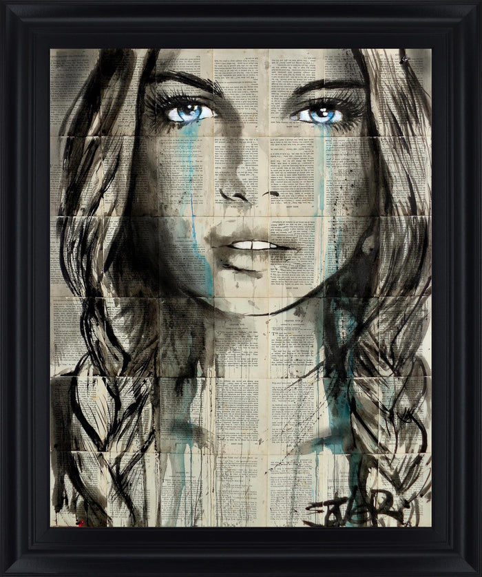 Vision - 28" x 34" Framed Wall Art - Dark Gray