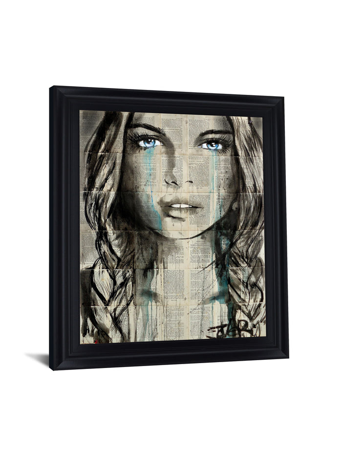 Vision - 28" x 34" Framed Wall Art - Dark Gray