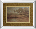 Woodland Solitude By Veronica Faust - Mirror Framed Print Wall Art - Light Brown